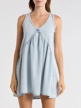 Habitual Altantic Babydoll Denim Dress